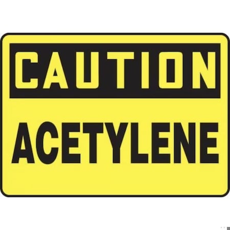 Accuform OSHA CAUTION SAFETY SIGN ACETYLENE MCHL660XV MCHL660XV